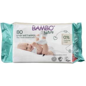 Våtservetter Bambo Nature 80-pack