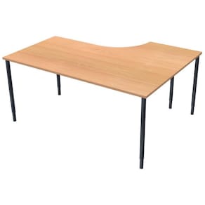 Bord vänster 160x120cm boklaminat/svart