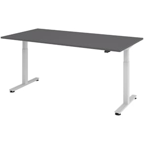 Schreibtisch Hammerbacher XMST2E, höhenverst., graphit/silber