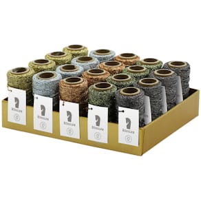 Garn RÖSSLER Metallic, sortiert, 5 x 4 Farben, 1,5 mm, 25 m