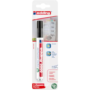 Permanentmarker edding 3000/1, schwarz
