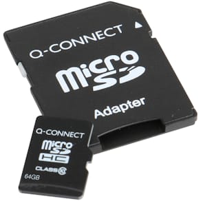 Speicherkarte Q-CONNECT Micro-SDHC, inkl. SD-Adapter