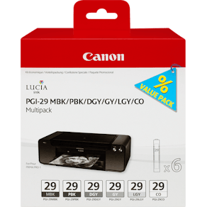 Canon PGI-29 MBK/PBK/DGY/GY/LGY/CO Multipack