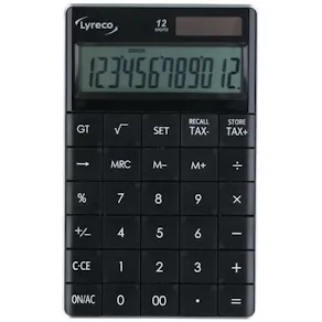 Bordsräknare LYRECO 1589 12 siffror sva