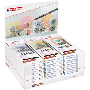 Thekendisplay edding 4200 Porzellan-Pinselstifte, 18ET, sortiert