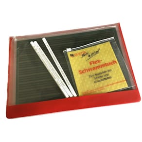 Tafelset RHEITAFLEX, 6-teilig, Kunststofftafel liniert/kariert