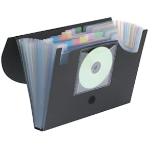 Expandermapp 12-fack 240x330x35mm svart