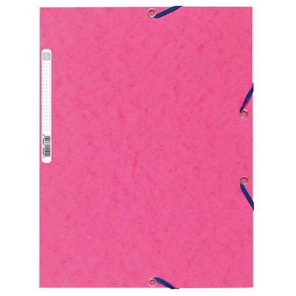 Strikkmappe EXACOMPTA A4 3 kl 400g rosa 25st