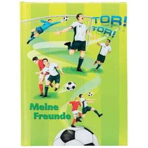 Freundebuch GOLDBUCH Fussballer, A5, bunt, 88 Seiten