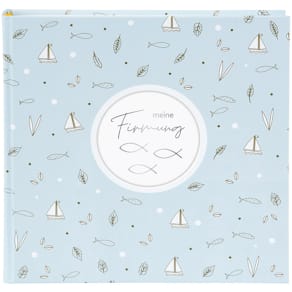 Firmungsalbum Goldbuch Creditis, pastellblau