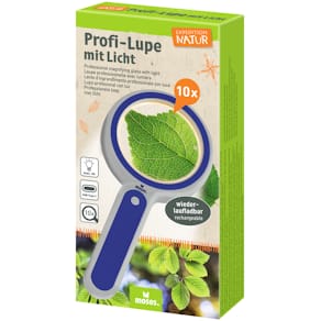 Lupe MOSES. Expedition Natur, LED, 10x, 90 mm, aufladbar