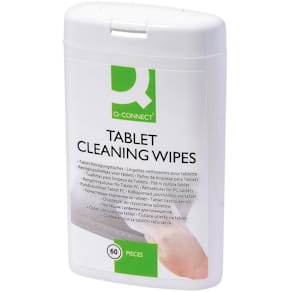 Reinigungstücher Q-CONNECT, 60 St., nass, weiß