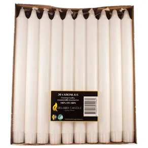 Kronljus DELSBO Stearin 25cm 30/fp