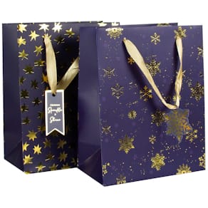 Weihnachts-Geschenktragetasche Donau, Stern/Flocke
