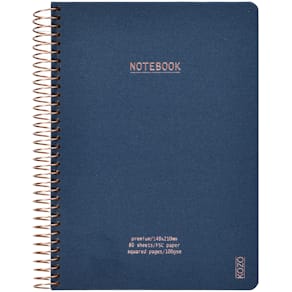 KOZO Anteckningsbok A5 Premium Navy Rutad