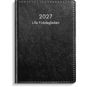 Lilla Fickdagboken 2027 konstläder svart