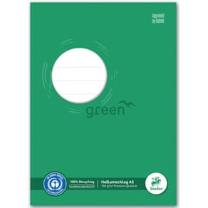 Heftschoner Staufen Green, A5, 150g, grün, Recyclingpapier