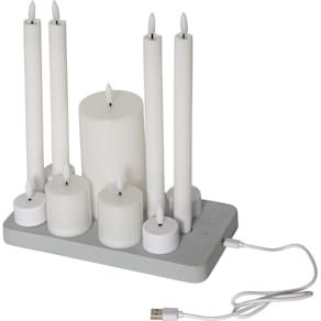 Ljus STAR T LED Flamme laddstation mix