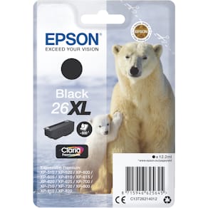 Bläckpatron EPSON C13T26214012 svart