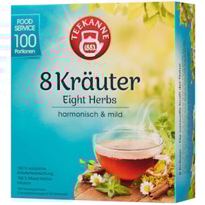 Tee TEEKANNE 8 Kräuter, 100 Beutel à 1,25 g