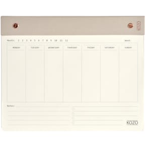 KOZO Veckoplanerare 25x20cm Premium Sand