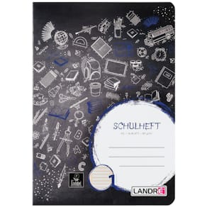 Schulheft LANDRE, A5, 16 Blatt, Lineatur 1, Tiermotiv