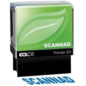Stämpel "SCANNAD" COLOP Blå