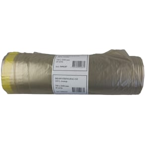 Säck Polynova REG LD Drawstring 125L transparent, 25/rl
