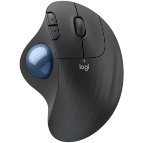 ERGO M575S Wireless Trackball, Graphite (Blue Ball)