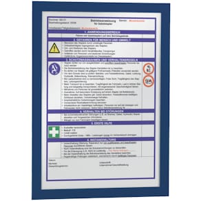 Magnetrahmen Durable DURAFRAME® A4, dunkelblau, 2 Stück