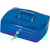Geldkoffer Q-CONNECT, 255 x 200 x 85 mm, blauw