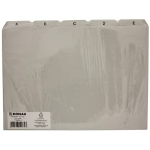 Leitregister DONAU PP, A4 quer, grau, 25-teilig, A-Z