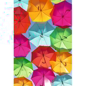 Grußkarte, ohne Text, 11,5 x 17 cm, 5er-Set, bunt