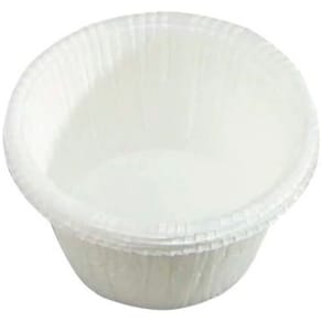 Muffinforme pergamentpapir, hvid, Ø50xH35 mm, med kant, 200 stk