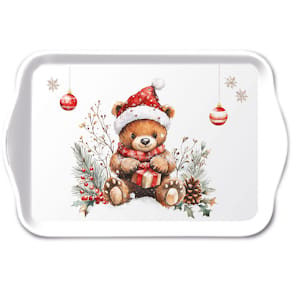 Tablett Ambiente Teddys Geschenk, 13 x 21 cm