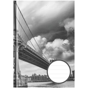 Kladde STYLEX, A5, liniert, 96 Blatt, blau/weiß