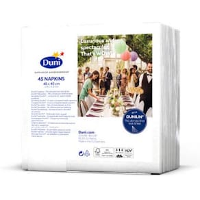 Servett Dunilin 40x40cm vit 45/fp