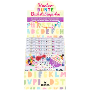 Perlen-Set moses. Verlag Kunterbunte Kleinigkeiten Buchstaben