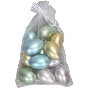 Osteranhänger Ei, 12 St., bunt sortiert