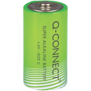 Batterien Q-Connect Super Alkaline, 1,5 V, 2 St., C (Baby)