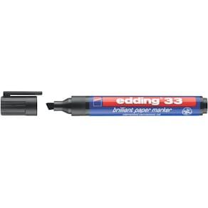 Papiermarker edding 33, schwarz