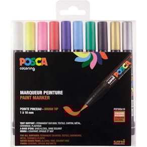 Paintmarker Uni POSCA PCF-350, 1-10 mm, etui van 10