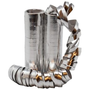 Dekor JOKER serpentiner 4m sølv (2)