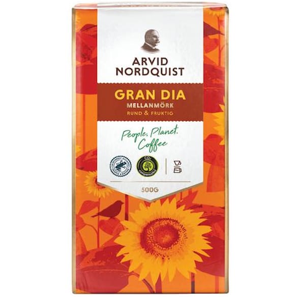 Kaffe ARVID N Gran Dia filtermalt 500g
