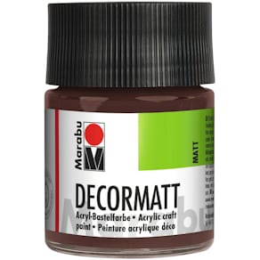 Acrylfarbe Marabu Decormatt, mittelbraun, 50 ml