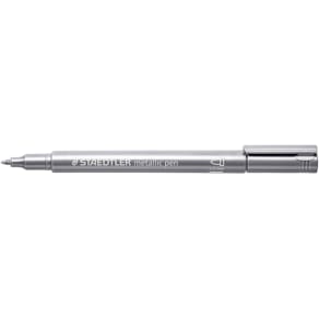 Marker Metallic 1-2mm sølv