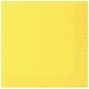 Servietten Duni Tissue Uni, Zelltuch, gelb, 20 Stück