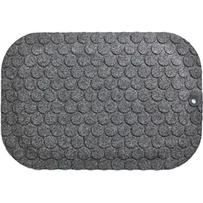 Ståmatta StandUp Circle 53x77cm, textil grå