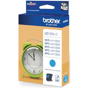 Inktcartridge Brother LC-125XLC, cyaan, 1.200 pagina's (OEM)