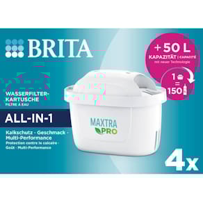 Wasser-Filterpatrone BRITA MAXTRA PRO ALL-IN-1, 4 Stück, weiß